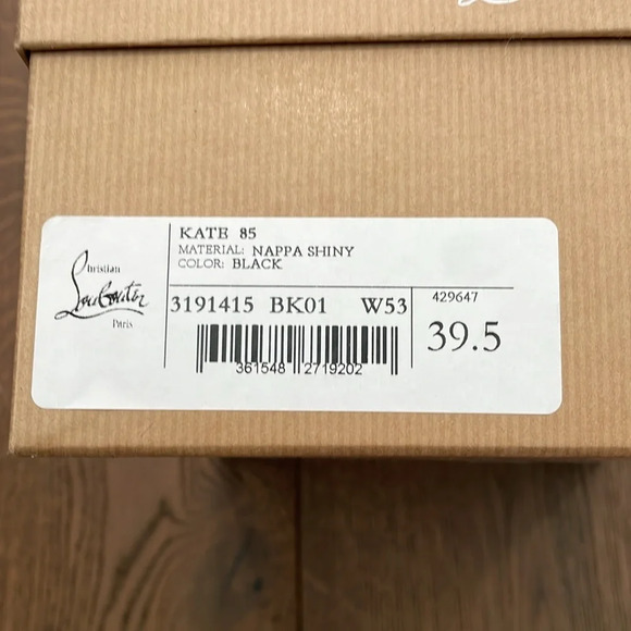 Christian Louboutin So Kate Black Napa Leather Stiletto Heels 85mm Size 39.5 - Picture 11 of 11